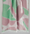 Turkish Beach Towel featuring a vibrant leaf pattern in greens and pinks
