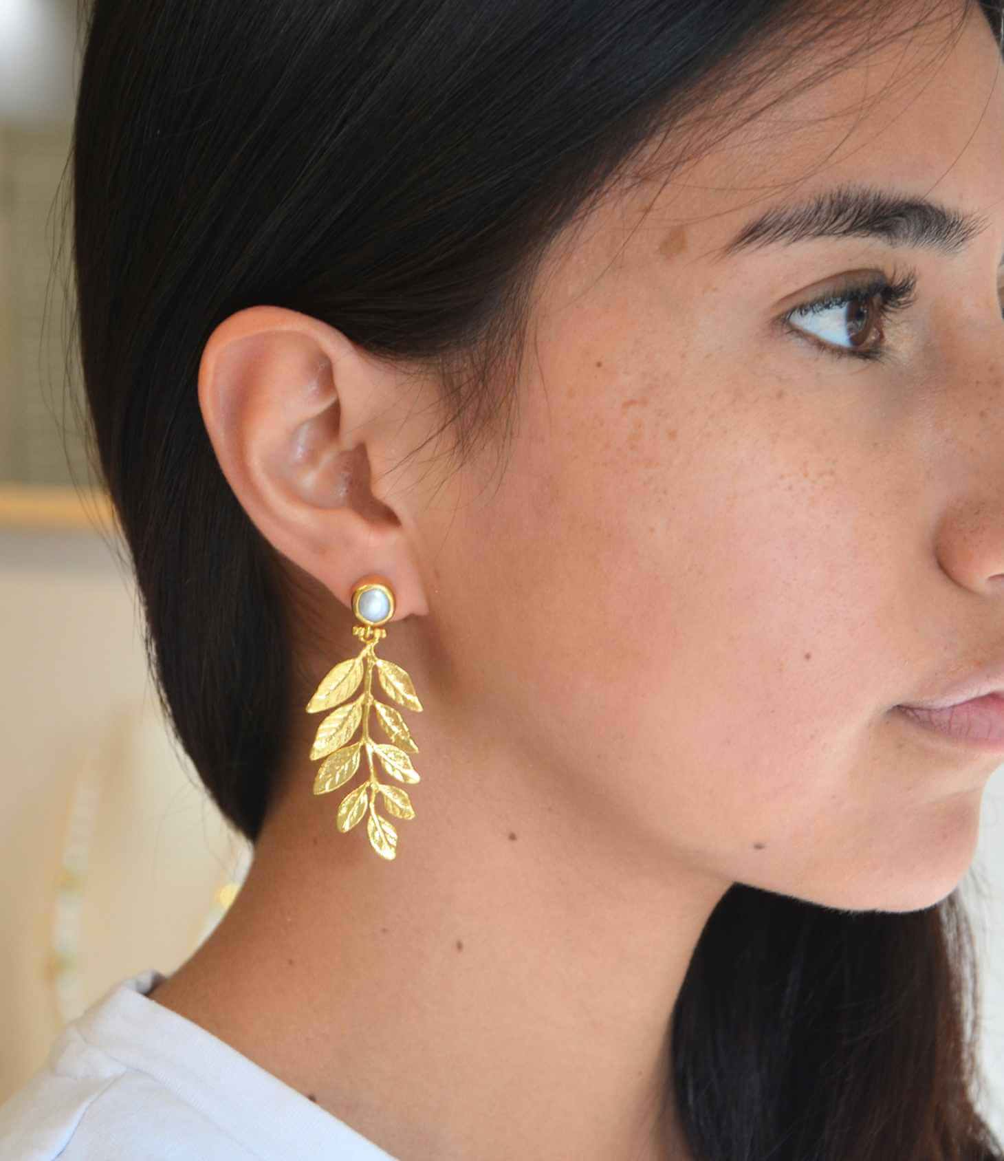 Elysian Leaf Earrings
