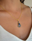 Aegean Sapphire Pendant Necklace