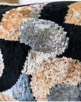 IKAT Cushion — Black Onyx Curve
