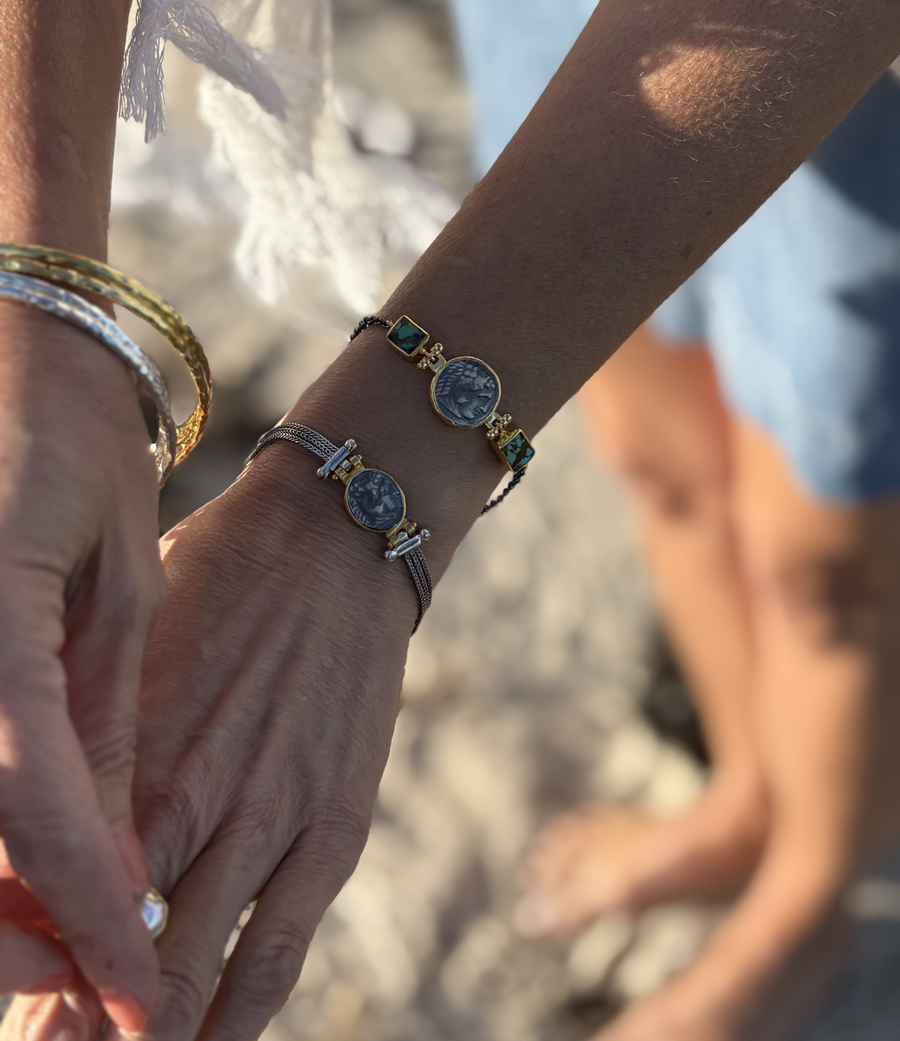 Gold Plated Sterling Silver Bangle