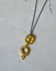 Quartz Gold Pendant Necklace