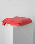 Stonewash Turkish Towel in Coral red