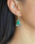 Ottoman Emerald Statement Earrings