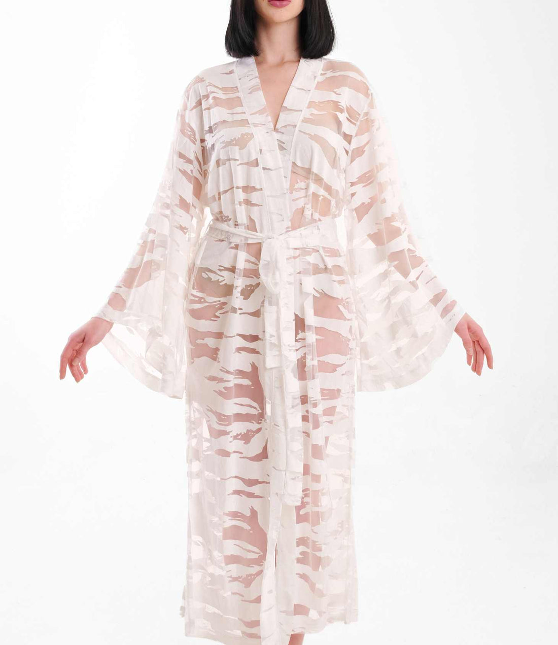 "Lydia" Long Beach Robe Kimono