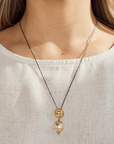 Quartz Gold Pendant Necklace