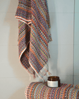 Pearl Stripe Turkish Cotton Bath Towel - Multi Colour