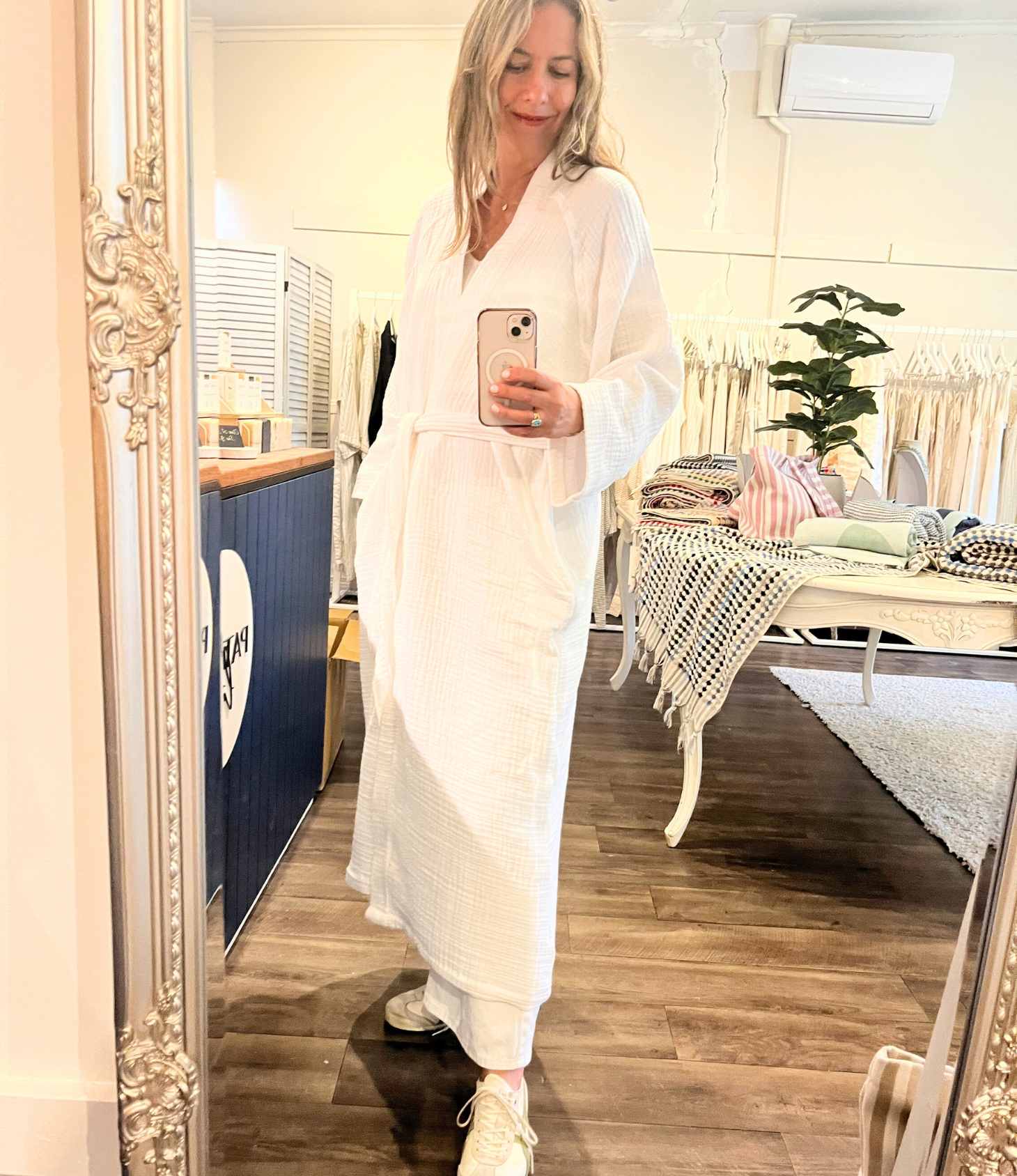 Lea Organic Cotton Muslin Robe