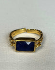Byzantine Sapphire Bezel Ring