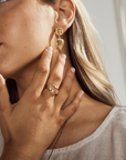 Quartz Gold Ring