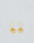 Gold Tree Earrings