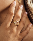 Quartz Gold Ring