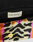 IKAT Velvet Clutch — Sunset Tiger