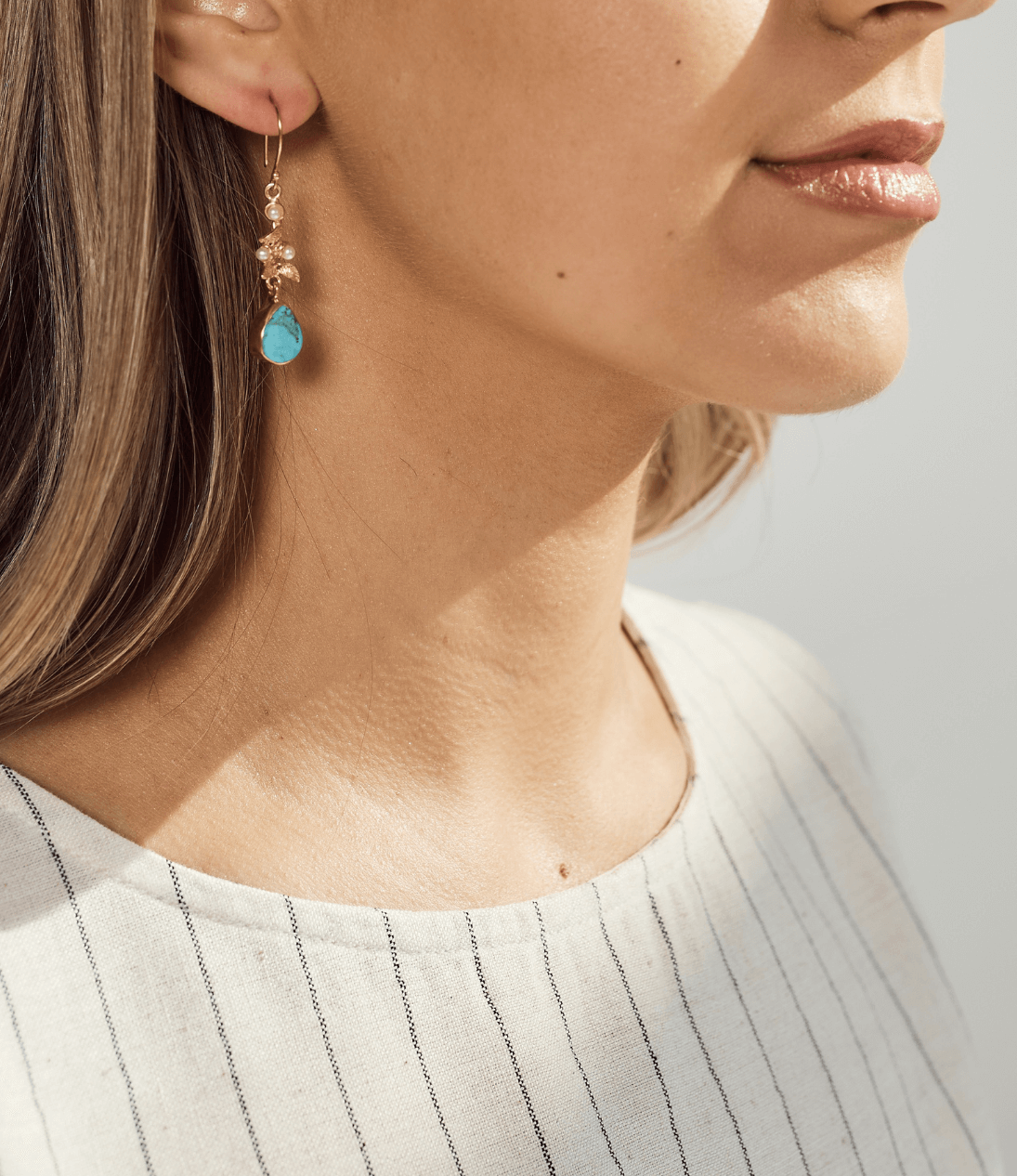 Turquoise Tear Drop Earrings
