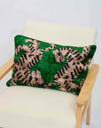 IKAT Cushion — Emerald Tiger