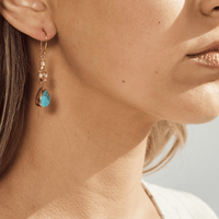 Turquoise Tear Drop Earrings