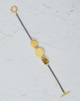 Coin & Turquoise stone bracelet