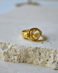 Quartz Gold Ring