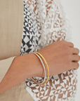 Gold Plated Sterling Silver Bangle