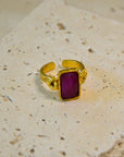 Byzantine Ruby Bezel Ring