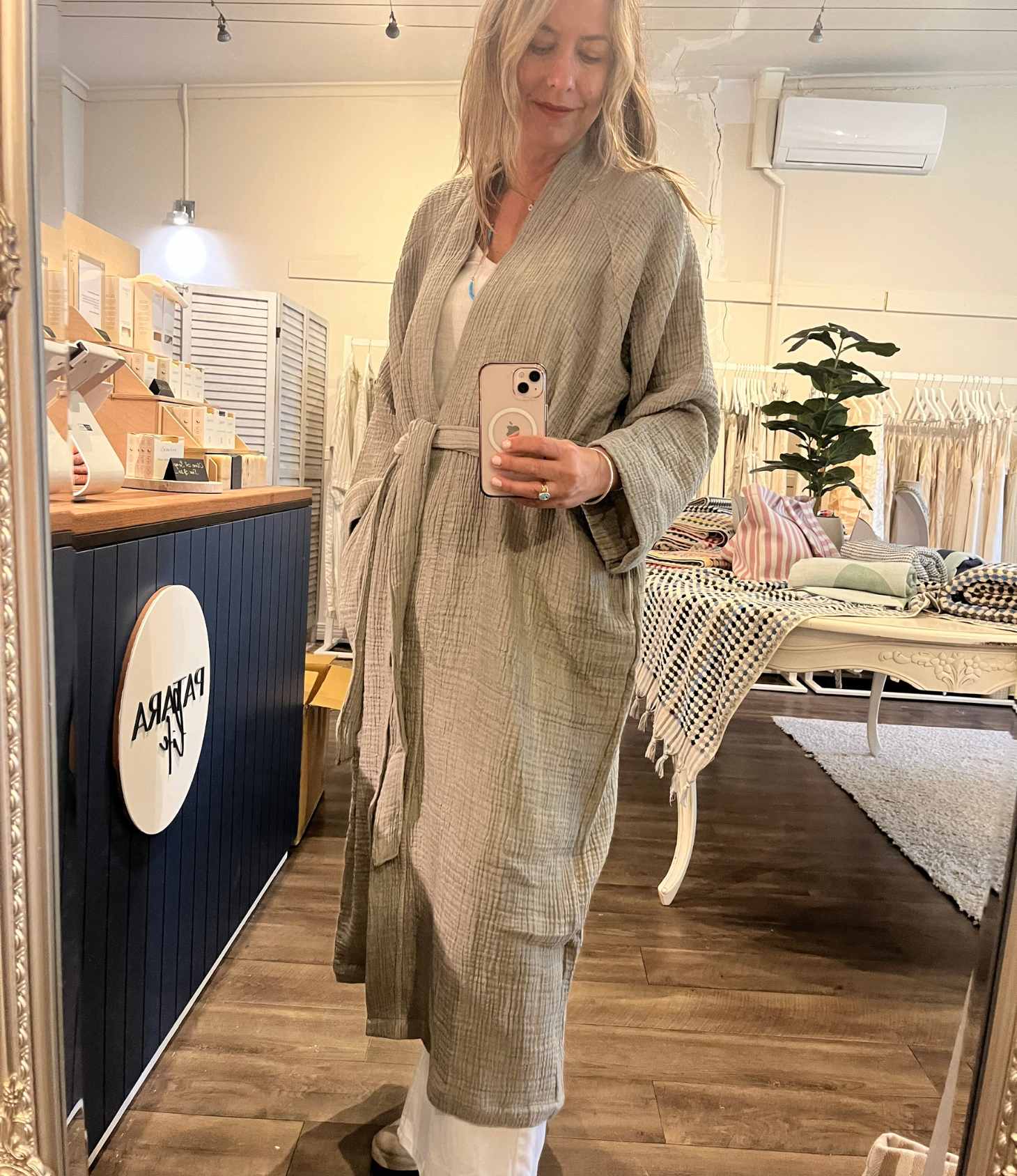Lea Organic Cotton Muslin Robe