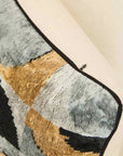 IKAT Cushion — Black Onyx Curve
