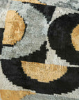 IKAT Cushion — Black Onyx Curve