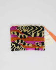 IKAT Velvet Pouch — Sunset Tiger
