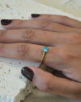 Santorini Turquoise Solitaire Ring
