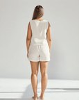Linen Crop Top & Short Set