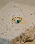 Santorini Turquoise Solitaire Ring