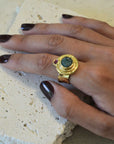 Ottoman Emerald & Ruby Statement Ring