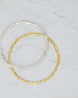 Gold Plated Sterling Silver Bangle