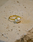 Capri Pearl Solitaire Ring