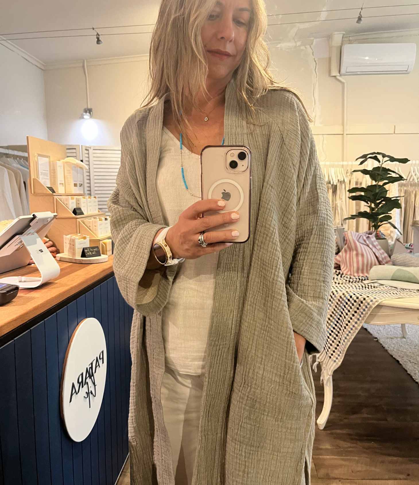 Lea Organic Cotton Muslin Robe