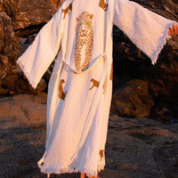 Cheetah Kaftan Robe