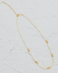 Pearl & Gold Beaded Necklace