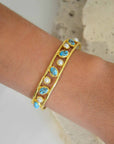 Byzantine Pearl & Gemstone Cuff