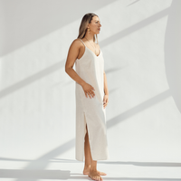 Linen Dress with Straps