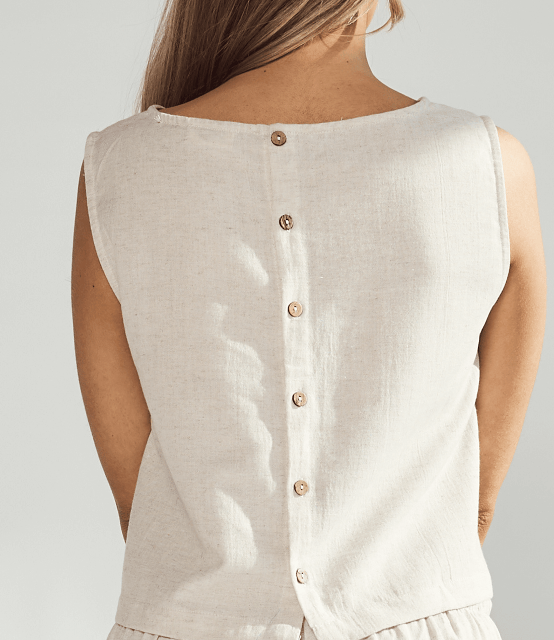 Linen Crop Top