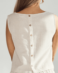 Linen Crop Top