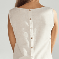 Linen Crop Top