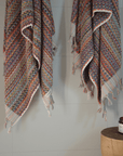 Pearl Stripe Turkish Cotton Bath Towel - Multi Colour