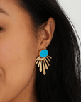 Turquoise Goddess Earrings