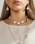 Artemis Ocean Baroque Pearl & Crystal Necklace