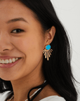 Turquoise Goddess Earrings