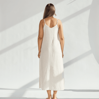 Linen Dress with Straps