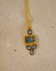 Santorini Aquamarine Pendant Necklace