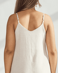Linen Dress with Straps