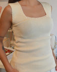 Kastamonu Soft Layer Top – Ribbed in organic Turkish cotton with a soft ribbed texture, perfect for layering.